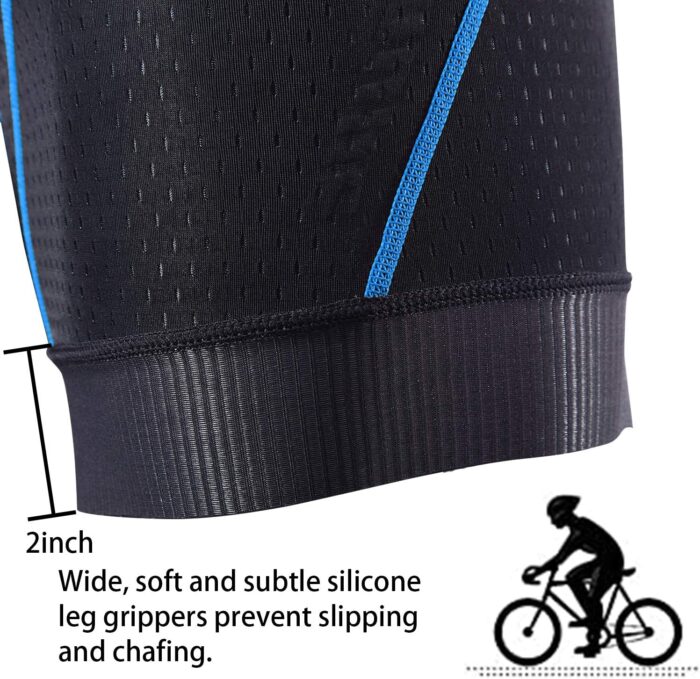 Souke Sports Men's Cycling Underwear Shorts 4D Padded Bike Bicycle MTB Liner Shorts with Anti-Slip Leg Grips - Image 4