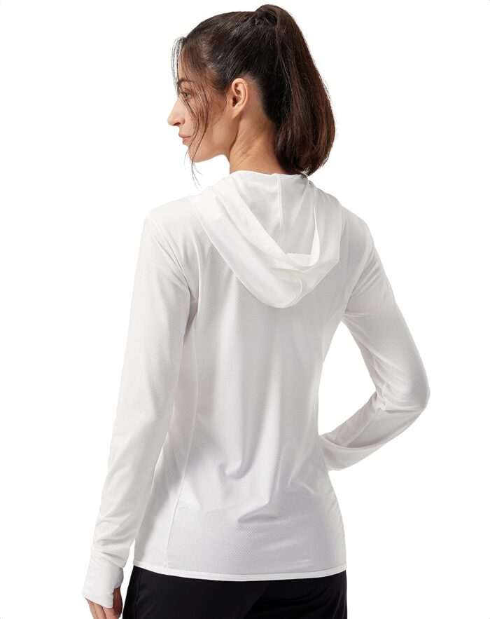 Soothfeel Women's UPF 50+ Sun Protection Hoodie Jacket Lightweight Long Sleeve Sun Shirt for Women with Pocket Hiking Outdoor - Image 2
