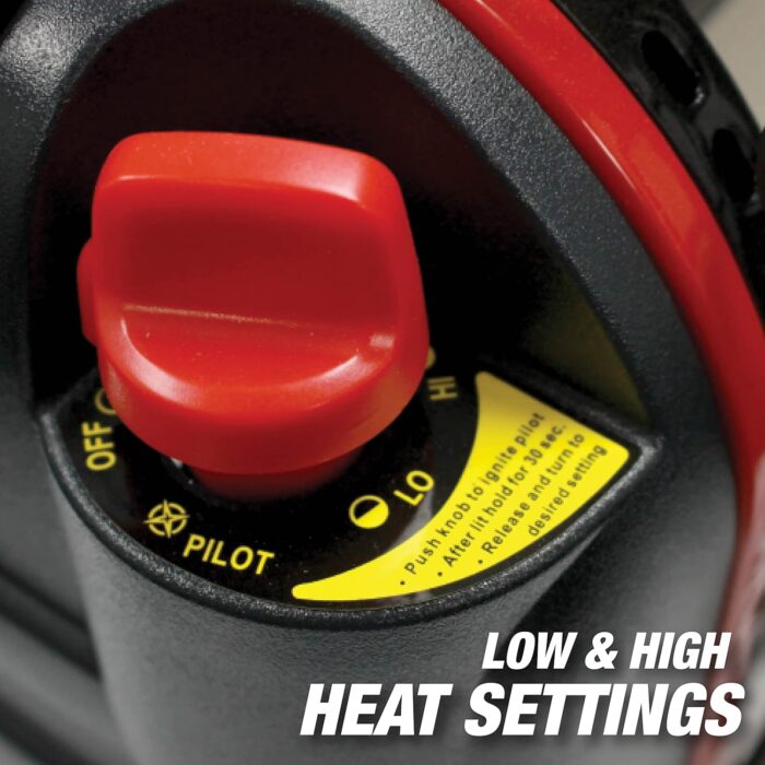 Mr. Heater Portable Buddy Heater MH9BX 4,000-9,000 BTU Indoor-Safe Propane Radiant Heater For Campers, Workshops, Job Sites, Patios & More - Red, Black - Image 5