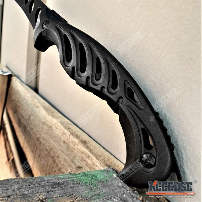 KCCEDGE BEST CUTLERY SOURCE Tactical Survival Knife - 12" Scythe Fixed Blade Full Tang Camping Accessory - Survival Kit and Tactical Gear 80015 - Image 3