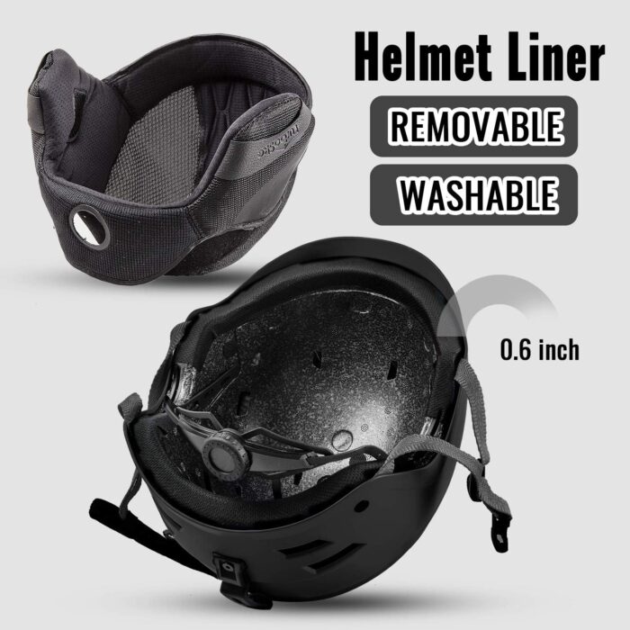 Ski Helmet, Snowboard Helmet, Snow Sports Helmet, Audio Compatible for Men Women and Youth - Image 6