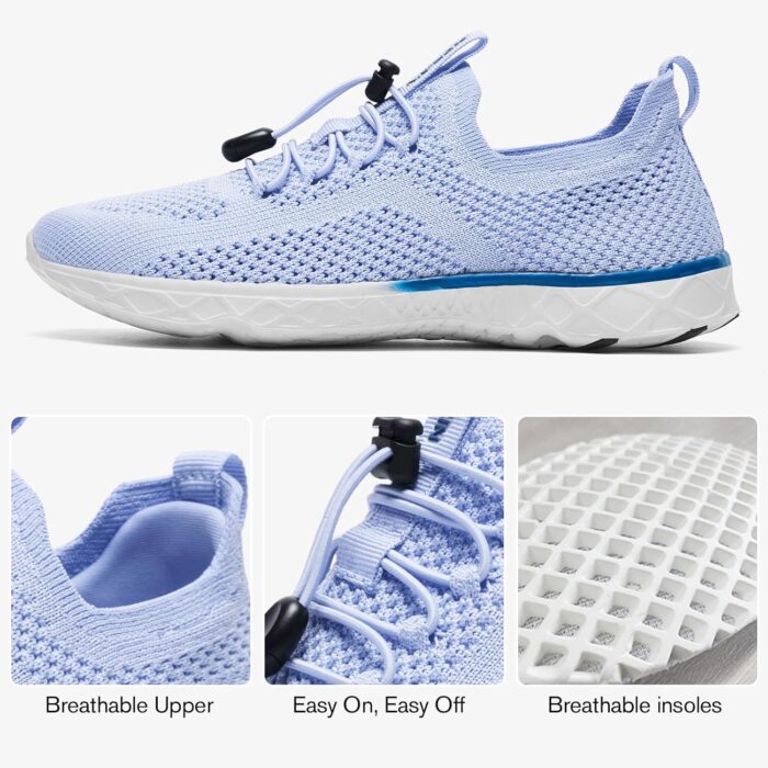 KOLILI Women's Stylish Water Shoes, Tennis Walking Shoes with Arch Support, Best for Water Sports, Travel & Walk - Image 5