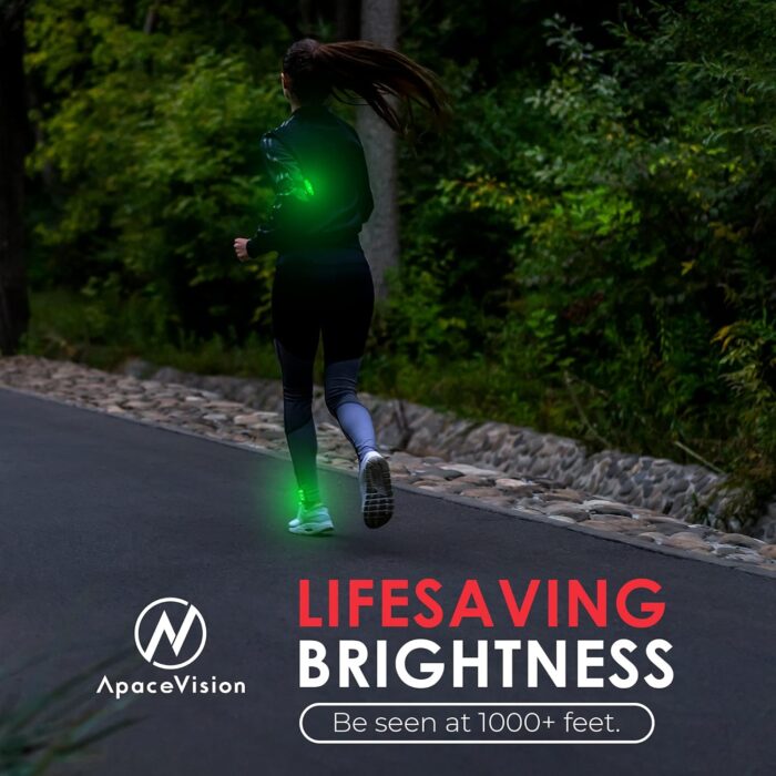 LED Safety Light (2 Pack) - Clip On Strobe/Running Lights for Runners, Dog, Bike, Walking, Boat, Kayak, Stroller and More - High Visibility Accessories for Your Reflective Gear, Bicycle - Image 3