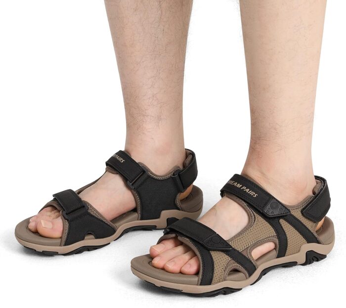 DREAM PAIRS Men's Sandals Hiking Water Beach Sport Outdoor Athletic Arch Support Summer Sandals - Image 5