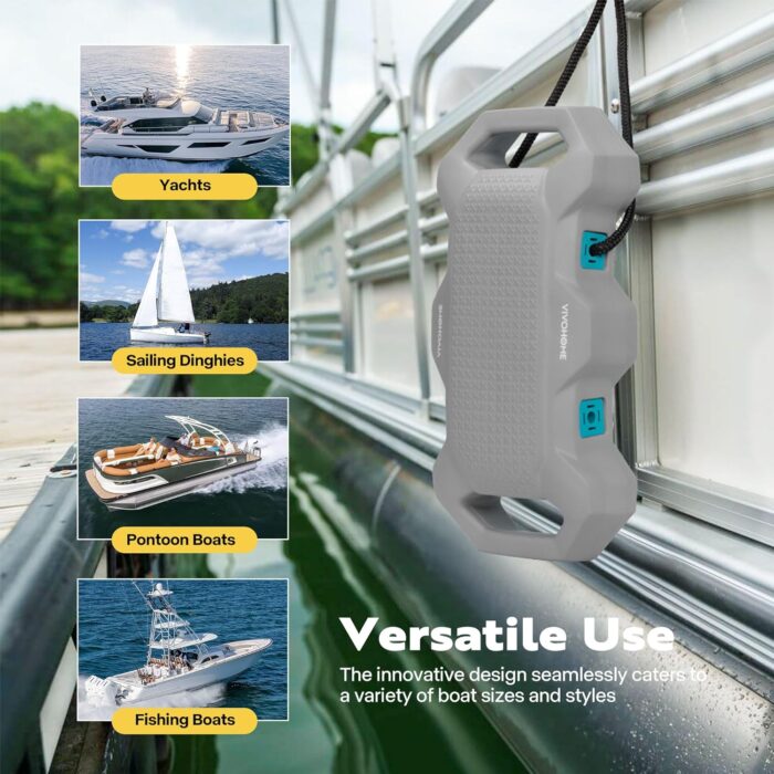 VIVOHOME EVA Boat Fenders for Docking, Boat Bumpers with Nylon Rope, and Fixed Lock Fit for Yachts, Sailing Dinghies, Bass Boats - Image 6