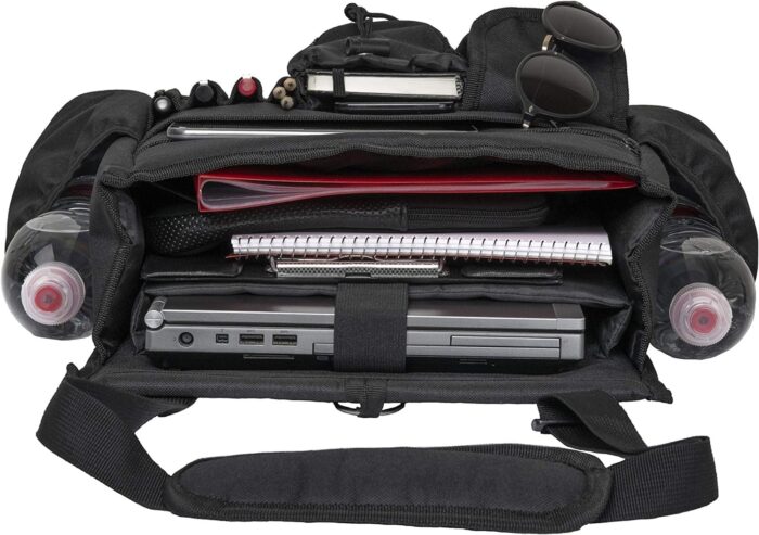 Tidify Car Front Seat Organizer [2023 UPDATED] with Dedicated Tablet and Laptop Storage Stabilizing Side Straps Soft Adjustable Shoulder Strap and Hardened Buckles Your Office Away from Office - Image 2