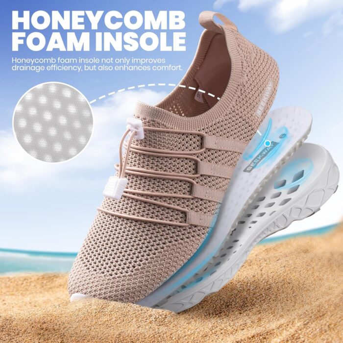 SEEKWAY Mens Womens Water Shoes Quick Dry Aqua Shoes Barefoot for Beach Surf Hiking Pool Water Sports - Image 4