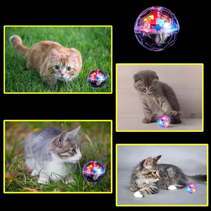 Ghost Hunting Equipment Kit, Include 1 pc Emf Meter and 4 pcs Motion Light up Cat Balls；Paranormal Equipment (Ghost Hunting Equipment Kit) - Image 3