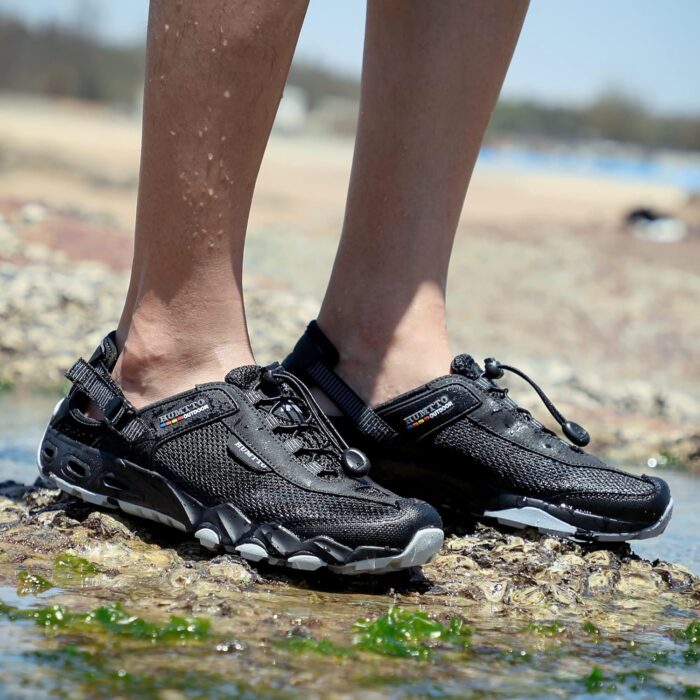 HUMTTO Men's Amphibious Water Shoes - Hiking Sandals for Men Outdoor Water Sandal Closed Toe Non-Slip River Shoes Summer Quick Drying Aqua Shoe - Image 6