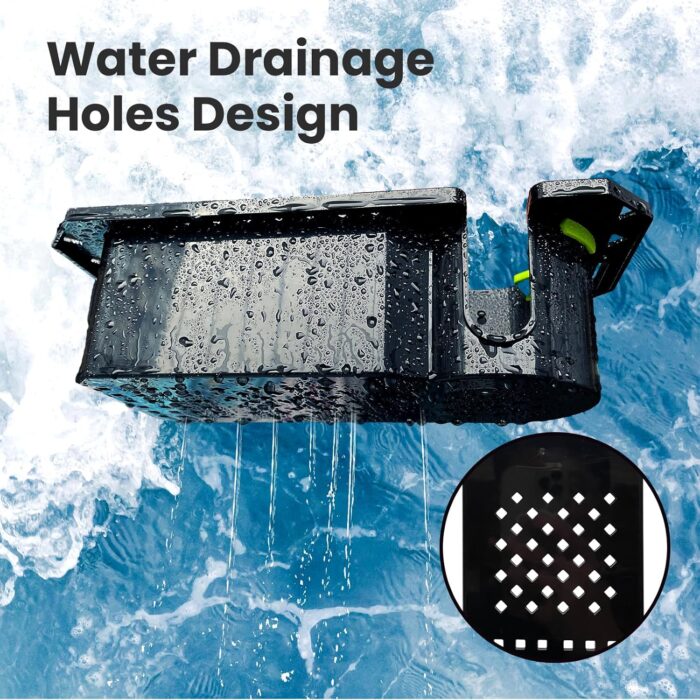 Boat Cup Holder with Rubber Tab, Universal Boat Storage Organizer - 2 Ways Installation: Drill or Adhesive - Image 3