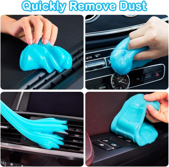 PULIDIKI Car Cleaning Gel Car Clean Putty, Universal Car Interior Cleaner Slime, Perfect Cleaning Kit Supplies, Auto Detailing Tools Accessories, Dust Remover Gifts for Men Women - Image 3