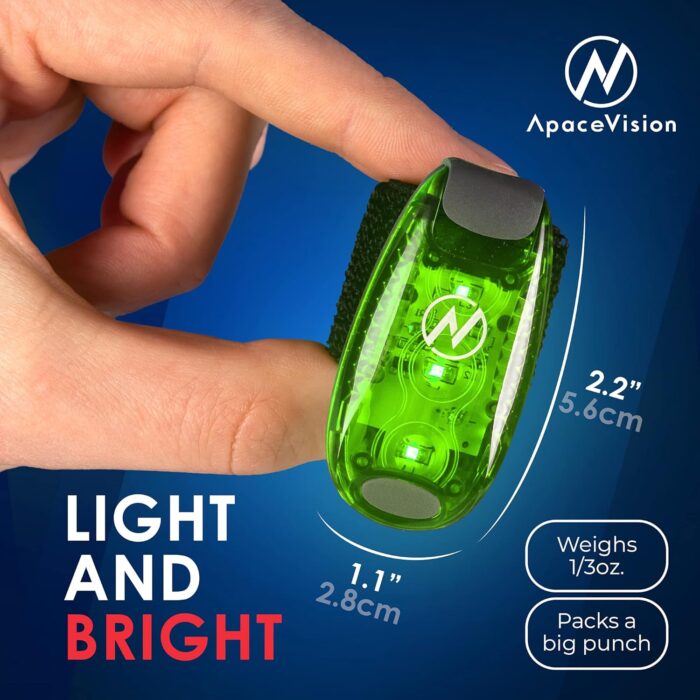 LED Safety Light (2 Pack) - Clip On Strobe/Running Lights for Runners, Dog, Bike, Walking, Boat, Kayak, Stroller and More - High Visibility Accessories for Your Reflective Gear, Bicycle - Image 4
