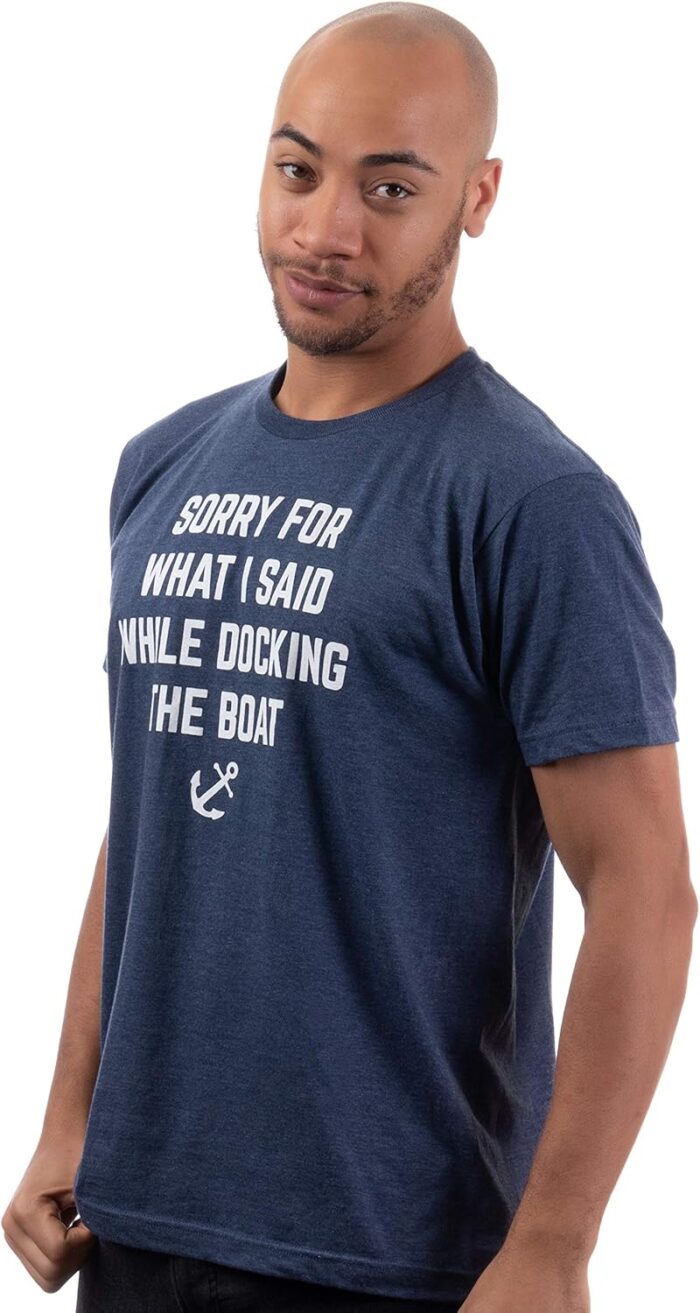 Boating Humor Tee Shirts - Funny Boat Captain, Nautical Fishing Joke T-Shirts for Men or Women - Image 3