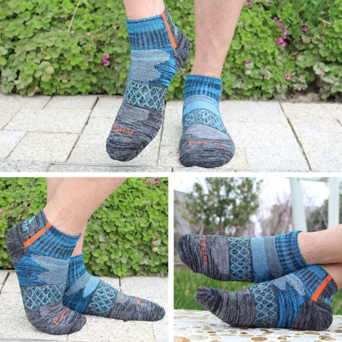 BIOAUM Men's Atheltic Socks Size 10-13 - 6 Pairs Cotton Quarter Socks for Running, Workout, Work - Image 6