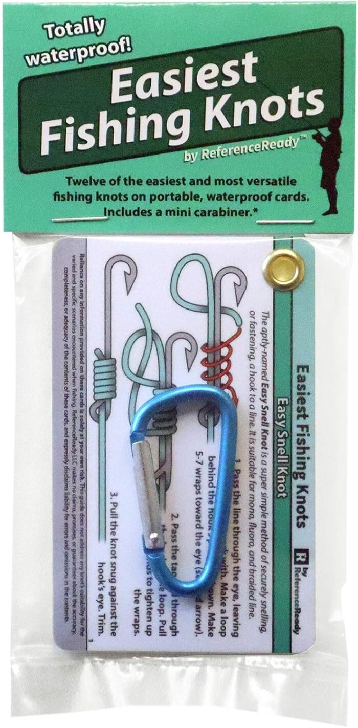 Easiest Fishing Knots: Waterproof Guide on How to Tie 12 Simple Fishing Knots with Mini Carabiner, Perfect for Beginners - Image 8