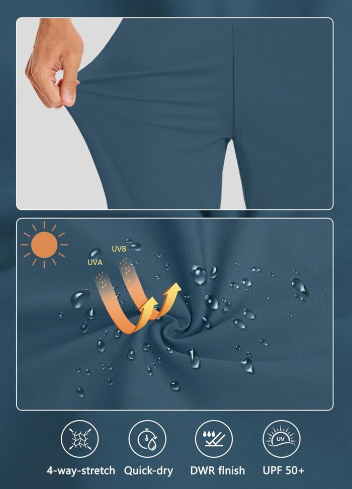 Women's Long Shorts 15" Below The Knee Capri Hiking Shorts Quick Dry Lightweight Outdoor Casual Crop Pants Cargo - Image 3