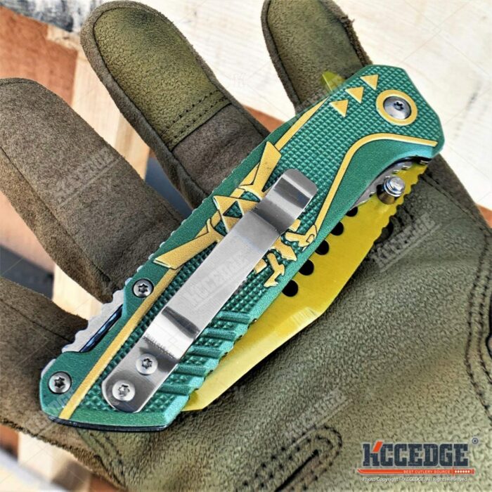 KCCEDGE BEST CUTLERY SOURCE Pocket Knife Camping Accessories Survival Kit 8" Folding Knife 3cr13 Stainless Steel Blade Tactical Knife Hunting Knife Camping Gear 80152 - Image 5