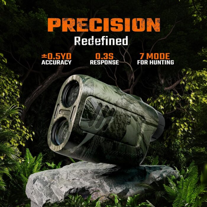 ACPOTEL Precision Hunting Range Finder, ±0.5yd Accuracy, 1000Yd Range, 6X Magnification, Rain & Fog Mode, 0.3s Instant Measurement | Lightweight Laser Range Finder for Hunting & Durable - Image 2