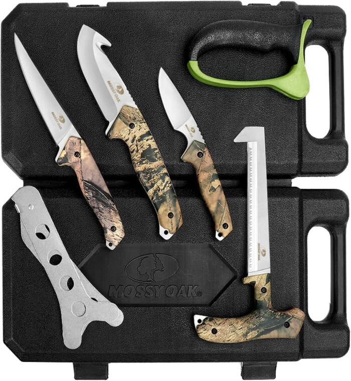 MOSSY OAK Hunting Field Dressing Kit - Portable Butcher Game Processor Set (8-Piece) - Image 8