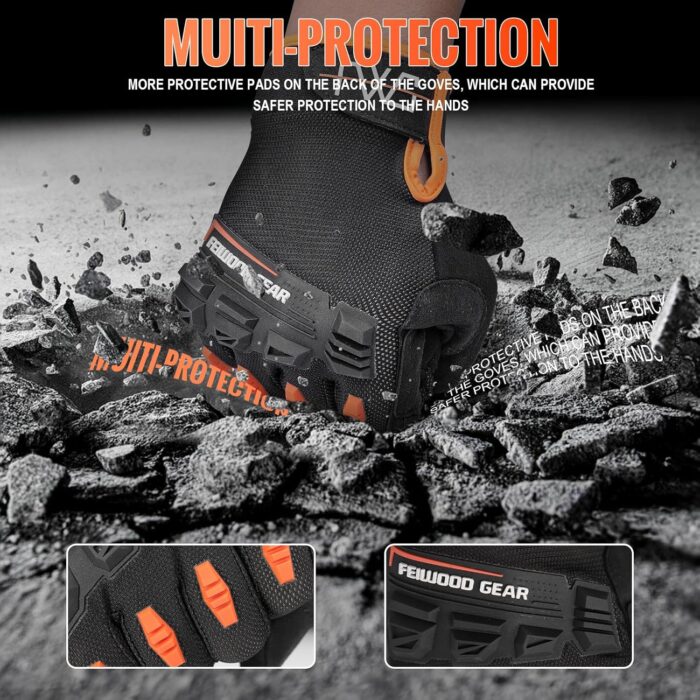 Cycling Gloves for Men/Women-Full Finger Bicycle Gloves Anti-Slip Shock Absorbing Padded MTB/Road Biking Gloves - Image 5