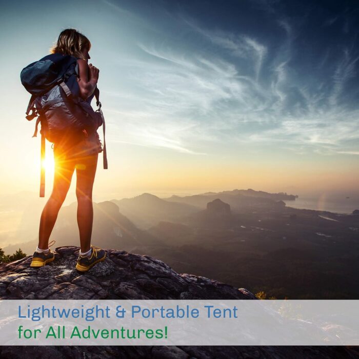 2 Person Camping Tent with Rain Fly and Carrying Bag - Image 6