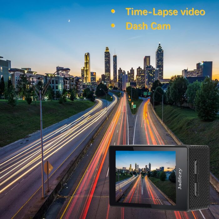 Action Camera FHD 1080P with 32GB Card, 98FT/30M Underwater Waterproof Camera with 2 Rechargeable Batteries, Wide Angle Sports cam with Accessories Kit Suitable for Helmet, Bicycle, etc. - Image 6