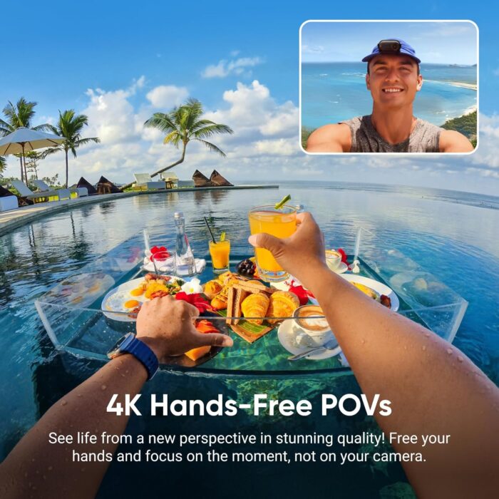 Insta360 GO 3S - 128 GB Black 4K Tiny Portable Vlogging Camera, Hands-Free POVs, Mount Anywhere, Stabilization, 140 Min Battery Life, 10m Waterproof, Pet POV - Image 3
