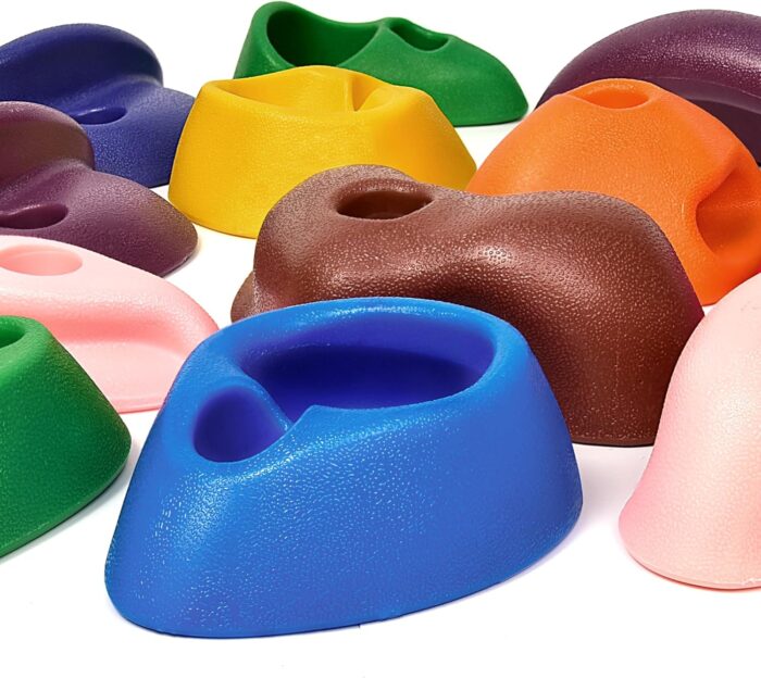 TOPNEW 32 Rock Climbing Holds Multi Size for Kids, Adult Rock Wall Holds Climbing Rock Wall Grips for Indoor and Outdoor Playground Play Set - Includes 2 Inch Mounting Hardware - Image 6