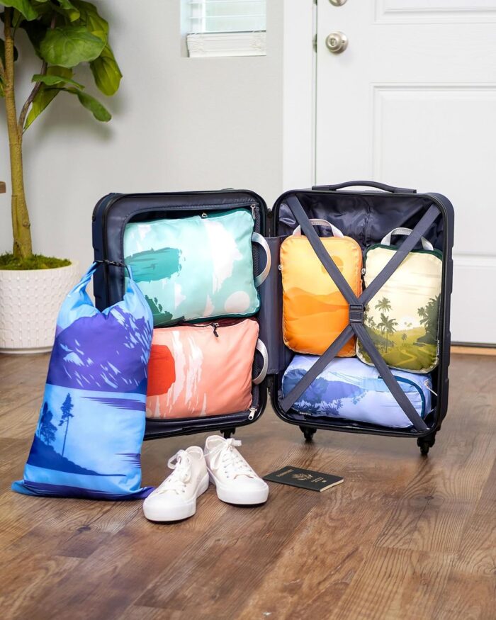 Compression Packing Cubes Set for Travel - Lightweight, Durable Clothes Organizer for Carry-On Luggage and Suitcases by TRIPPED Travel Gear - Image 2