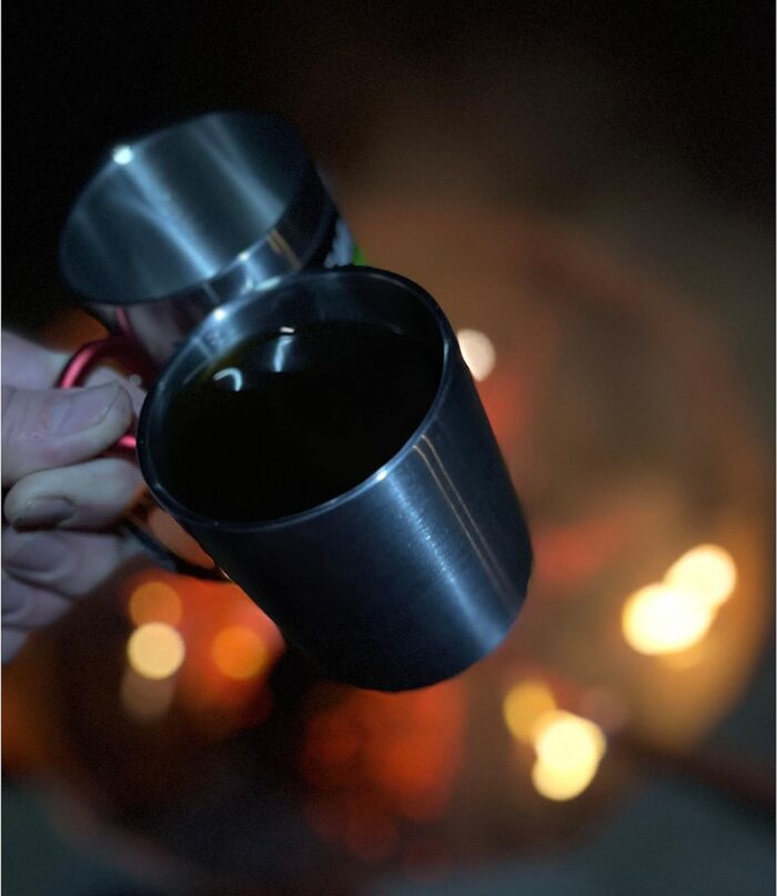 Life Gear Stainless Steel Double Walled Mug with Carabiner Handle - Portable Rockclimbing, Hiking, Backpacking or Camping Travel Cup 10 oz - Image 6