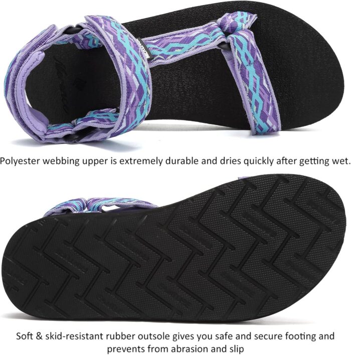 CIOR Women's Sport Sandals Hiking Sandals with Arch Support Yoga Mat Insole Outdoor Light Weight Water Shoes - Image 6