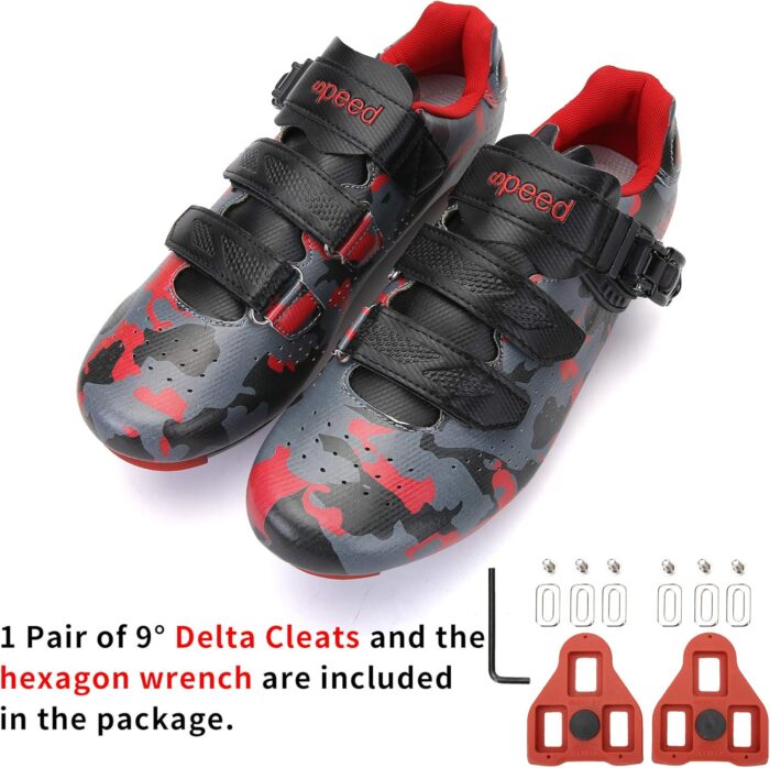 Unisex Cycling Shoes Compatible with pelaton Indoor Road Bike Riding Shoes for Men and Women Delta Cleats Clip Outdoor Pedal - Image 3