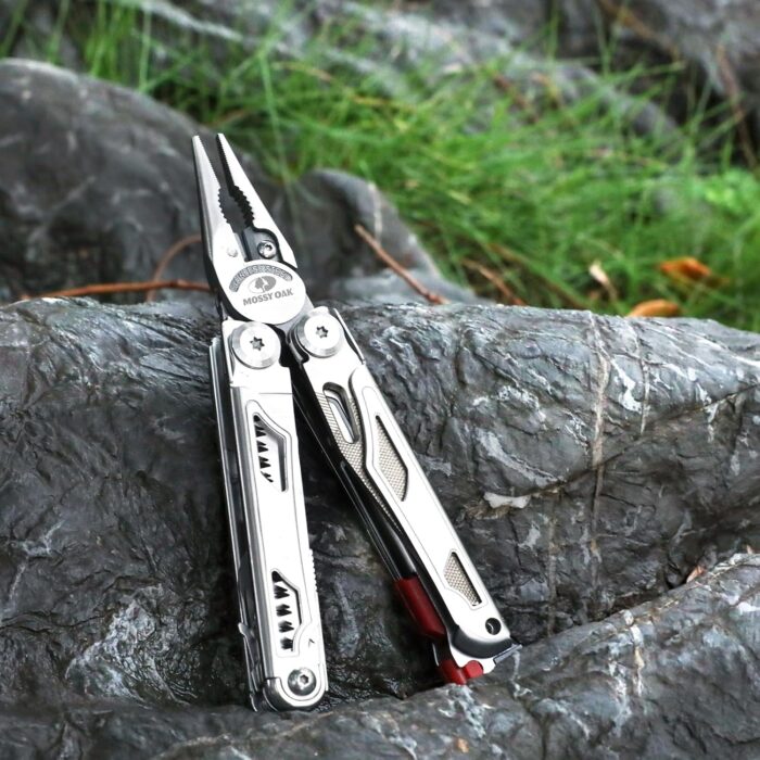 MOSSY OAK Multitool, 19-in-1 Stainless Steel Multi Tool Pliers, Self-locking EDC Gear with Sheath for Outdoor, Survival, Camping, Hiking, Father Day Gifts - Image 7