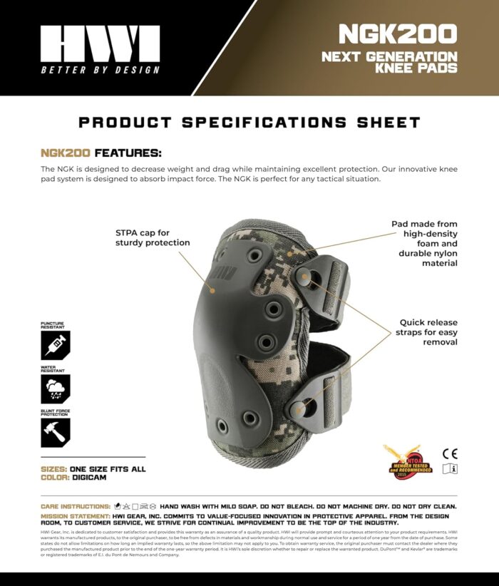 Next Generation Knee Pad for Protection: Combat, Mechanics, Construction, Hunting, Landscaping, Outdoor Survival, Heavy Duty Industrial Grade, Adjustable - Image 2