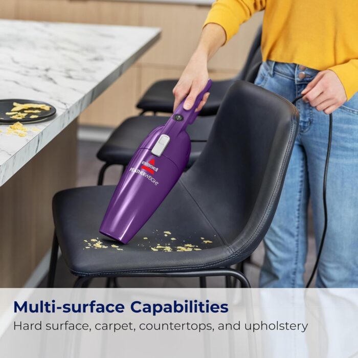 Bissell 20334 Featherweight Stick Vacuum Lightweight Bagless Vacuum, Purple - Image 4