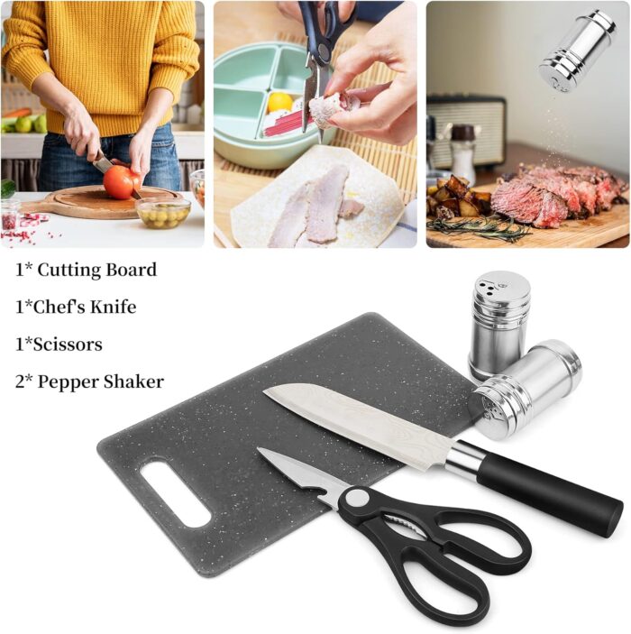 Camping Cooking Utensils Set, Stainless Steel Grill Tools, Camping BBQ Cookware Gear and Equipment for Travel Tenting RV Van Picnic Portable Kitchen Essentials Accessories - Image 5
