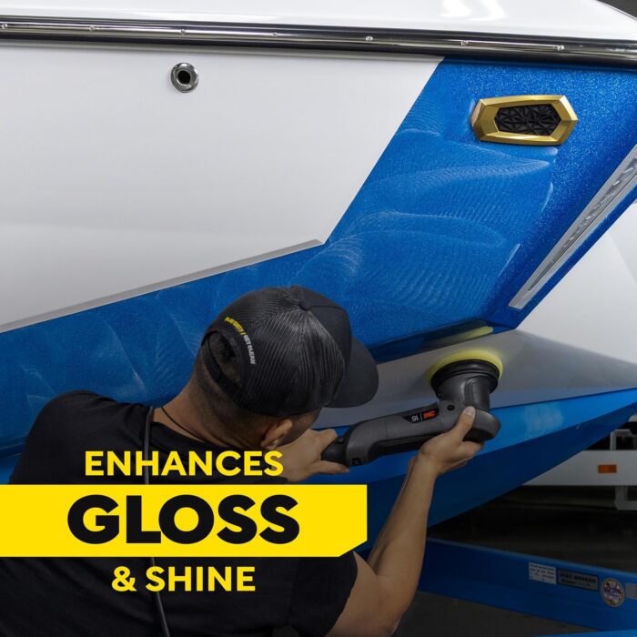 Meguiar's M4965 Marine/RV Fiberglass Restoration System, 3-Piece Marine Fiberglass Repair Kit Featuring Oxidation Remover for Boat Care Plus Boat Polish and Wax - Image 5