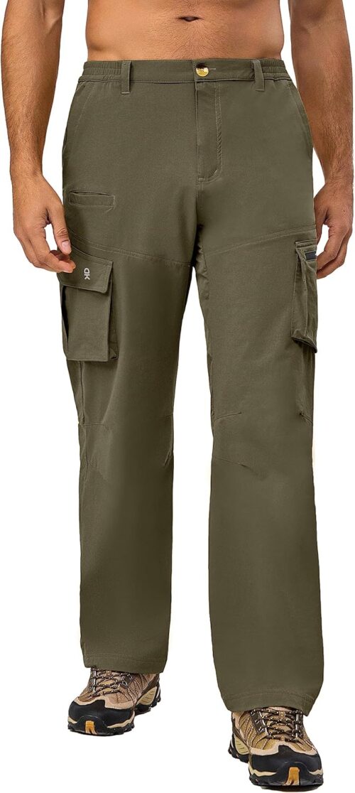 Little Donkey Andy Men's Quick Dry UPF 50+ Cargo Pants, Stretch Lightweight Outdoor Hiking Pants