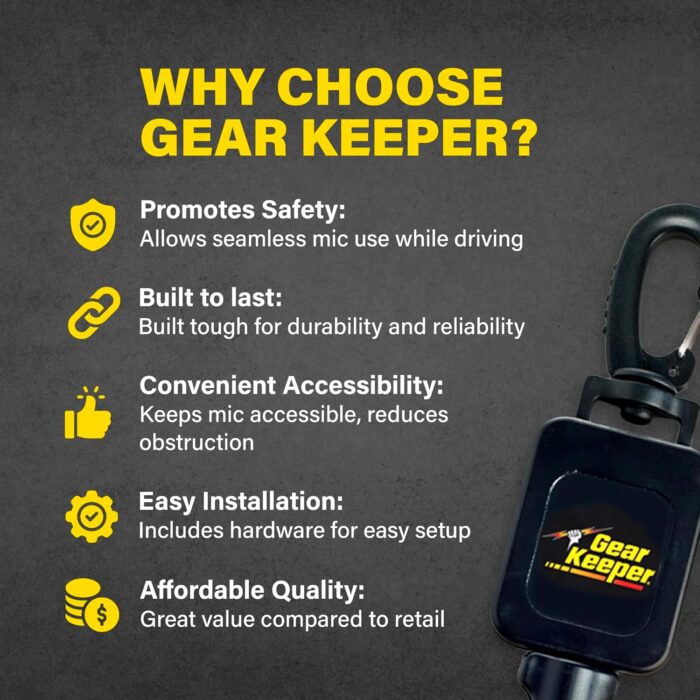 Gear Keeper Compact Scuba Diving Console - HD Rotating Snap Clip - RT4 Series Scuba Gear for Securing at Hip/Chest - Durable Diving Equipment - 18” Extension 24 oz Retraction - USA Made - Image 3
