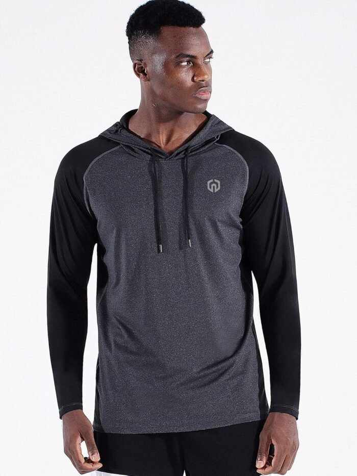NELEUS Men's Running Shirt Long Sleeve Workout Shirts with Hoods - Image 4