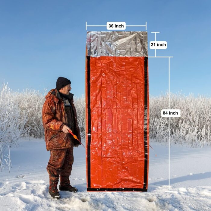 Emergency Sleeping Bags 2 Pack | Portable Emergency Blanket Survival Gear - Image 2