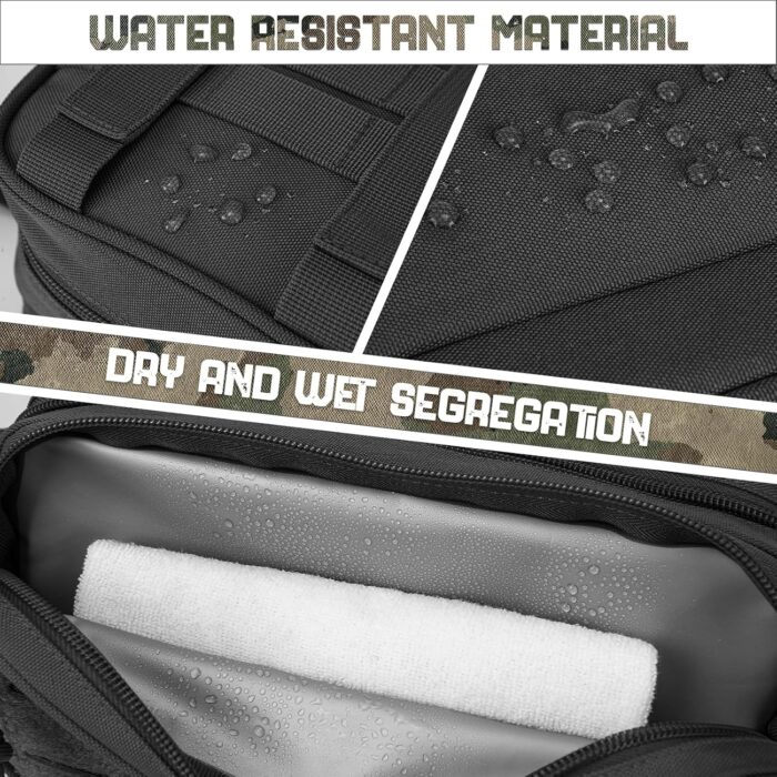 QT&QY Tactical Toiletry Bag For Men Hygiene Bag EDC Military Tool Molle Pouches Small Dopp Kit Mens Shaving Kit Travel shower Bags - Image 3