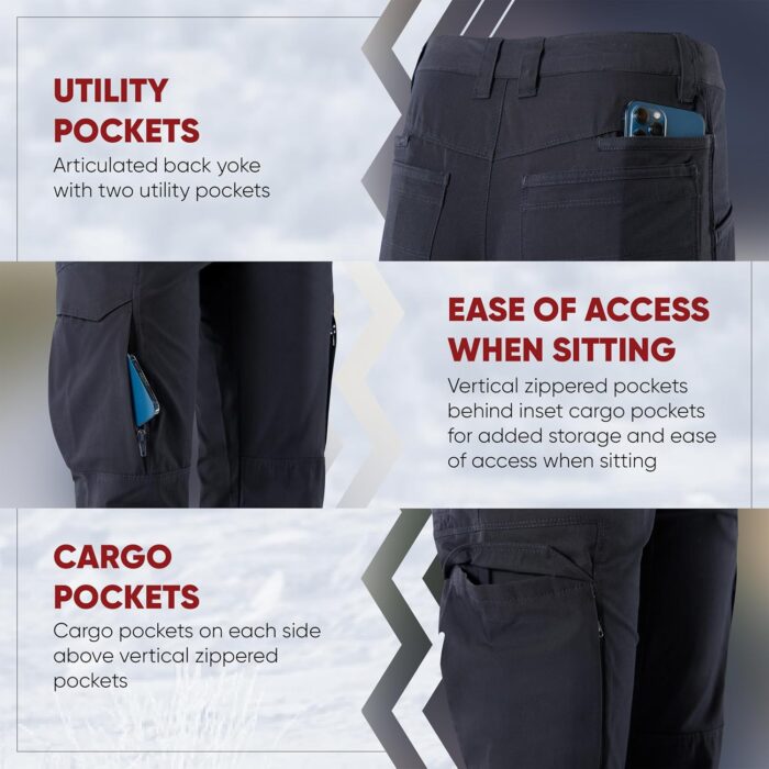 Vertx Women's Standard Fusion Lt Stretch Tactical Cargo Utility with Pockets, Quick Dry, Relaxed-fit Pant, EDC Survival Gear - Image 3