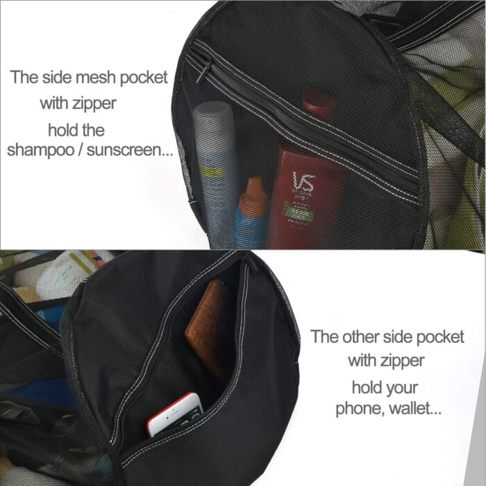 Bulex XXL Mesh Duffle Bag for Scuba Dive or Snorkel Gear, Extra Large Snorkeling Equipment Carry Bag, Ideal for Beach Pool Swimming Free Diving Kayak Spearfishing - Image 4