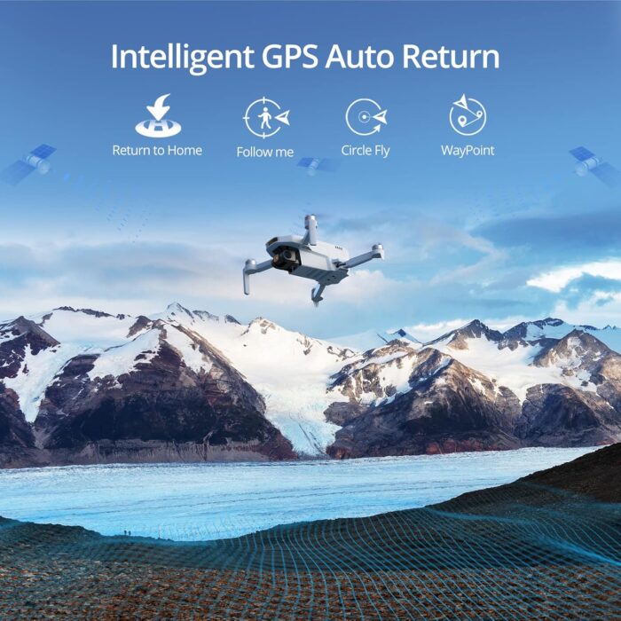Potensic ATOM SE GPS Drone with 4K EIS Camera, Under 249g, 62 Mins Flight, 4KM FPV Transmission, Brushless Motor, Max Speed 16m/s, Auto Return, Lightweight and Foldable Drone for Adults, Beginner - Image 6