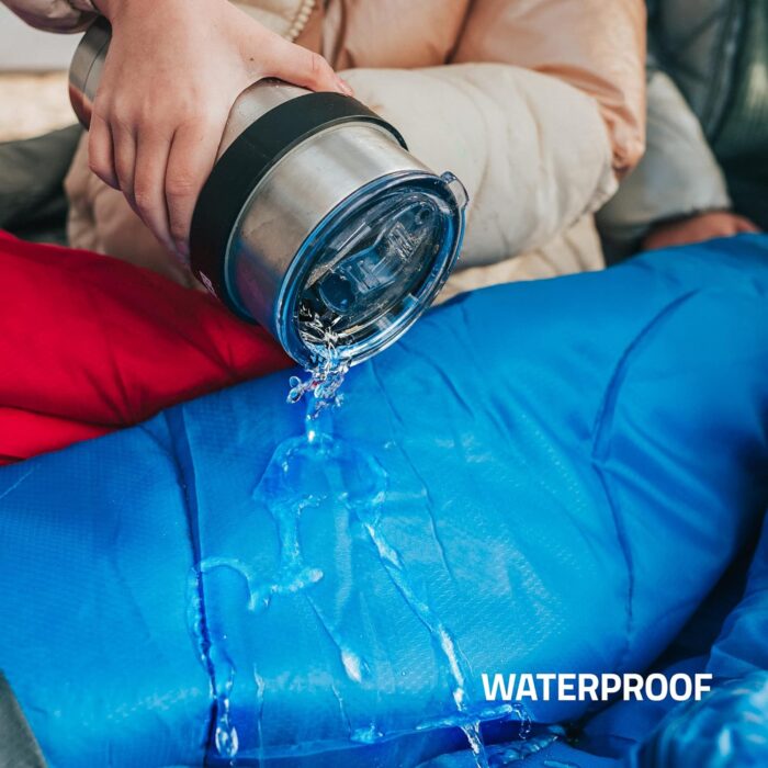 MalloMe Sleeping Bags for Adults Cold Weather & Warm - Backpacking Camping Sleeping Bag for Kids 10-12, Girls, Boys - Lightweight Compact Camping Essentials Gear Accessories Hiking Sleep Must Haves - Image 7