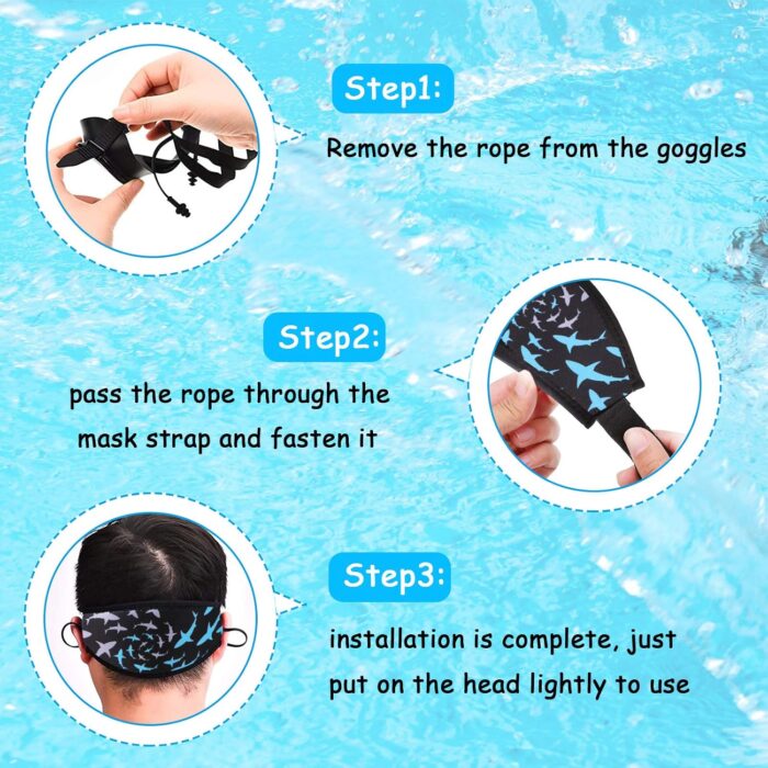 Skylety 3 Pieces Mask Strap Cover Dive Strap Cover Scuba Comfortable and Non Slip Diving Wrapping Strap for Dive and Snorkel Masks Water Sports - Image 4
