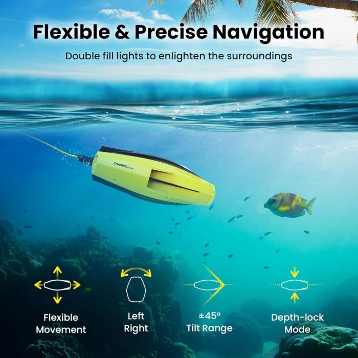 Chasing Dory Underwater Camera, 1080p Full Hd Underwater Photography, Real-time Observation, App and Bluetooth Remote Control, One Click Sharing for Diving, Fishing Photography - Image 4