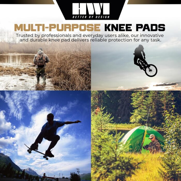 Next Generation Knee Pad for Protection: Combat, Mechanics, Construction, Hunting, Landscaping, Outdoor Survival, Heavy Duty Industrial Grade, Adjustable - Image 5
