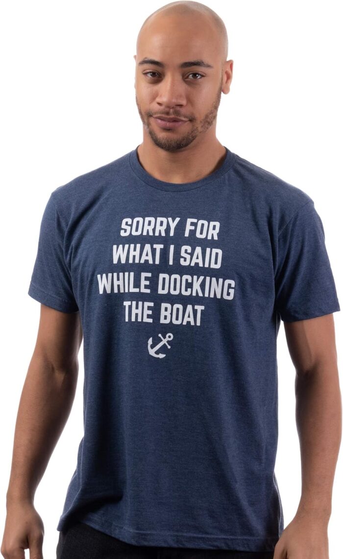 Boating Humor Tee Shirts - Funny Boat Captain, Nautical Fishing Joke T-Shirts for Men or Women - Image 2